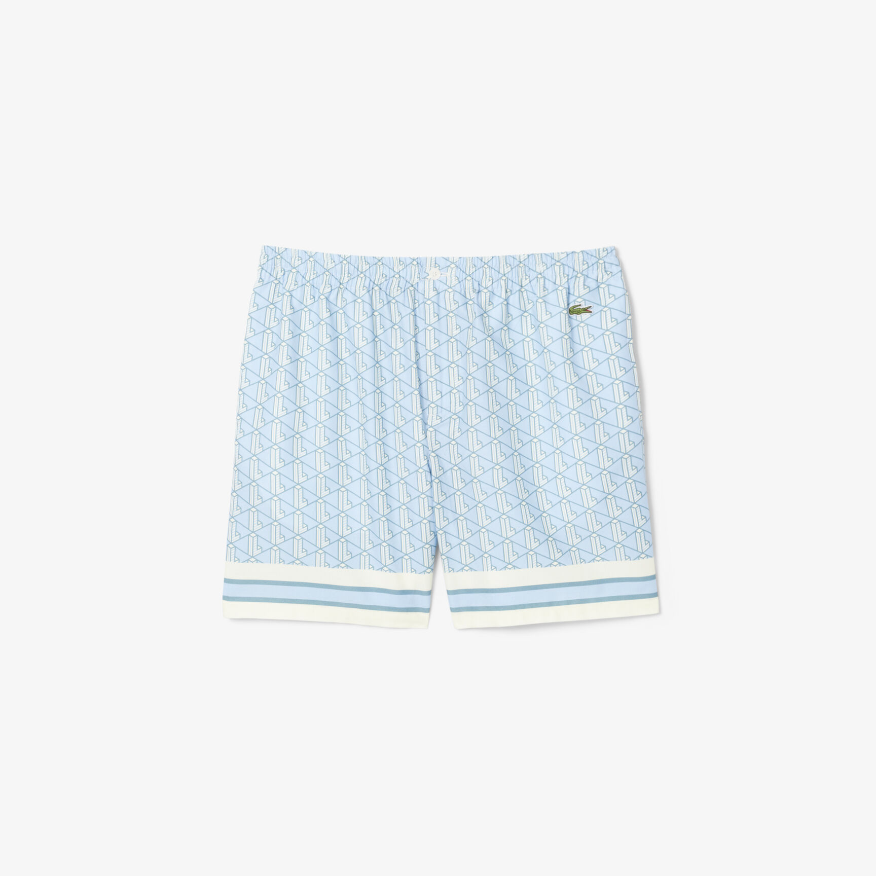 Lightweight Monogram Print Shorts - GH9928-00-GIL