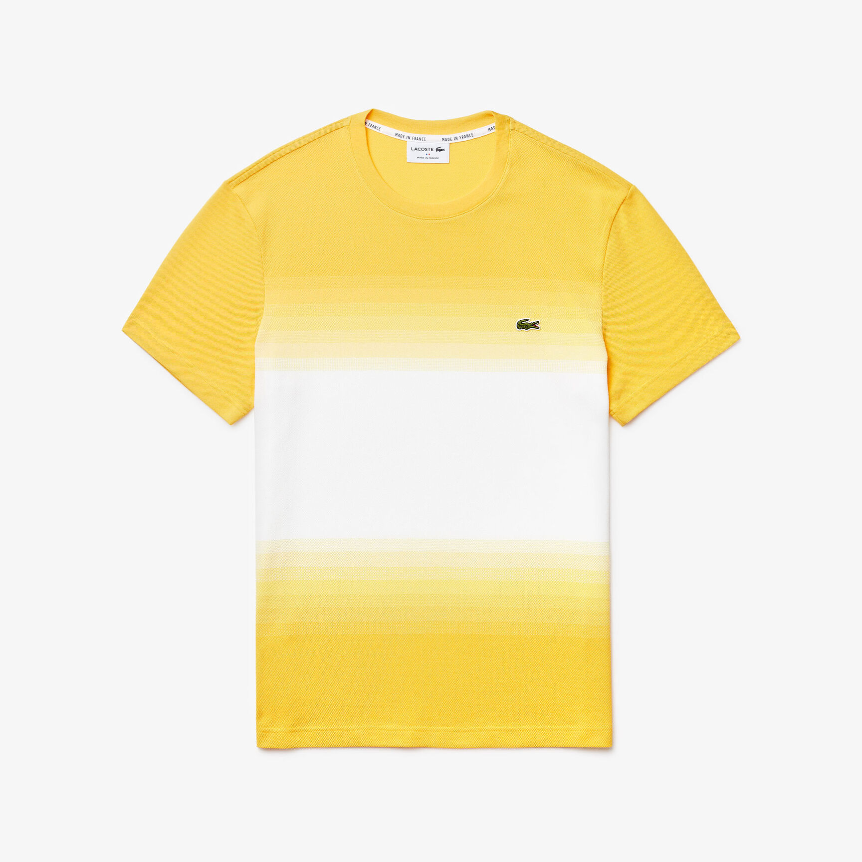 Men's Made in France Cotton Piqué Cotton Crew Neck T-shirt Men's Made in France Cotton Piqué Cotton Crew Neck T-shirt