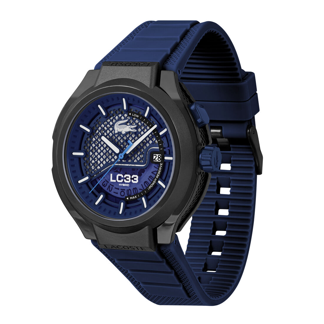 ساعة LC33 بسوار سيليكون أزرق LC33 Blue Silicone Watch - 2011467-BLU