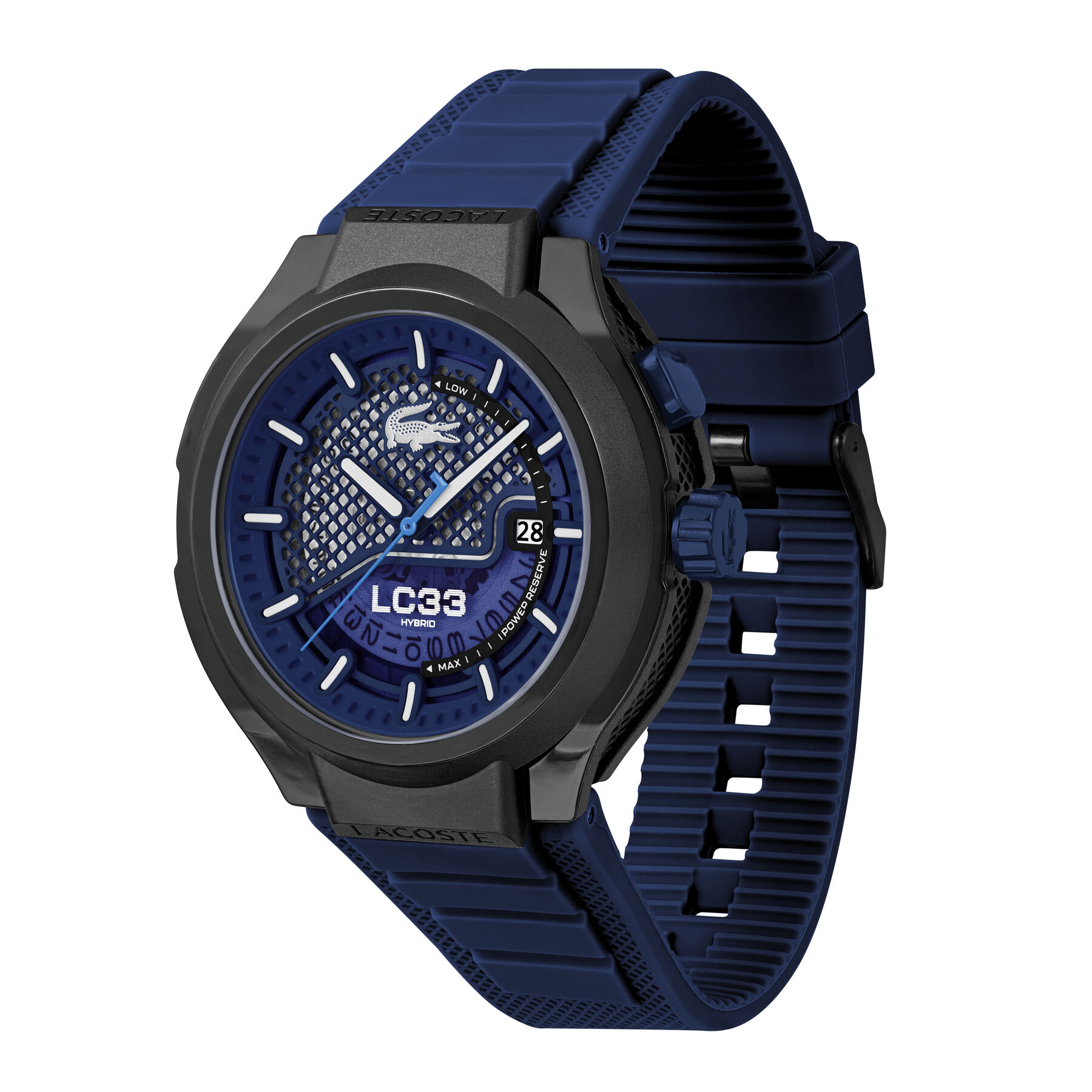 ساعة LC33 بسوار سيليكون أزرق LC33 Blue Silicone Watch - 2011467-BLU
