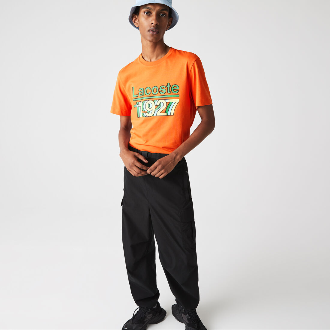 Men's Crew Neck Vintage Printed Cotton T-shirt Men's Crew Neck Vintage Printed Cotton T-shirt