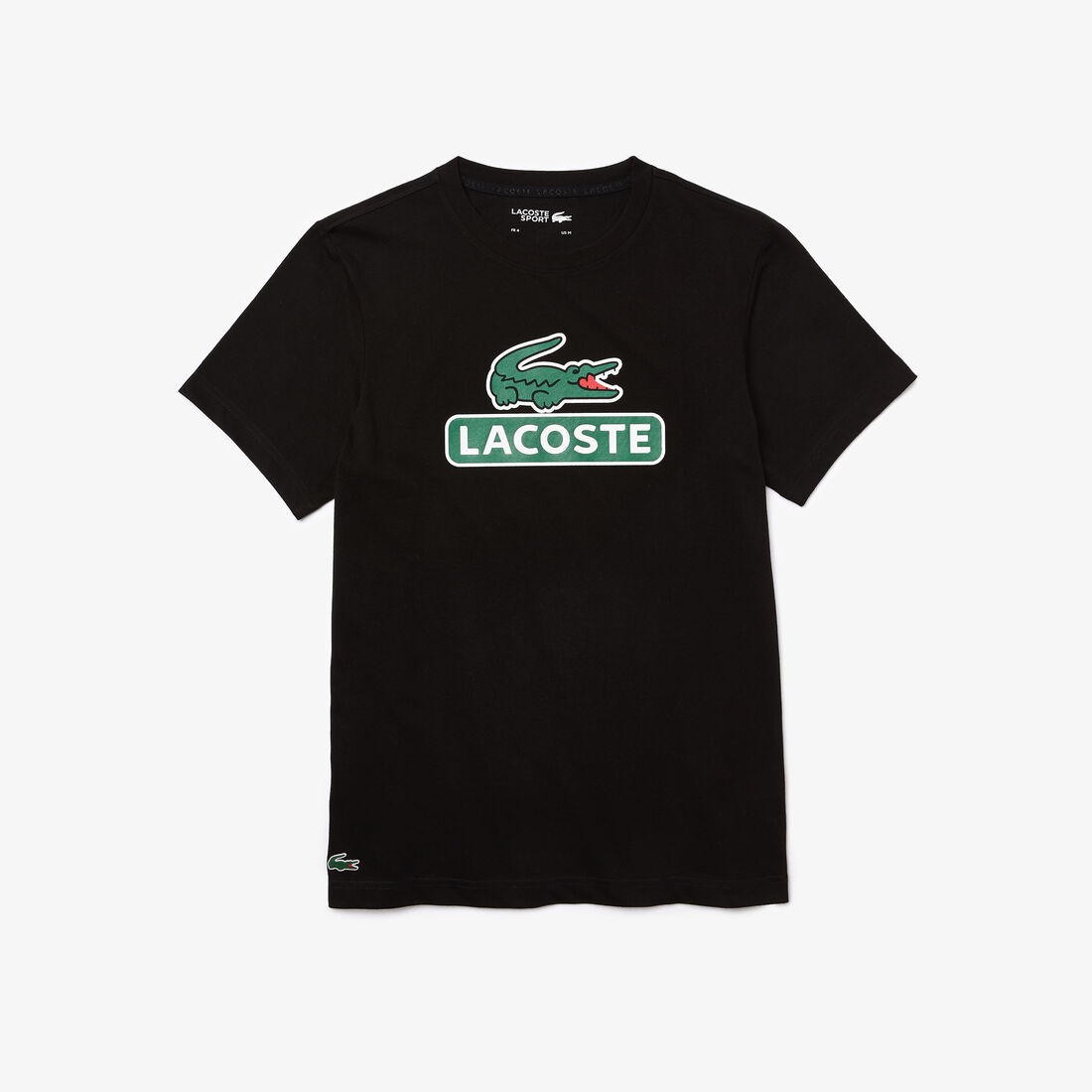 Men's Lacoste SPORT Print Logo Breathable T-shirt