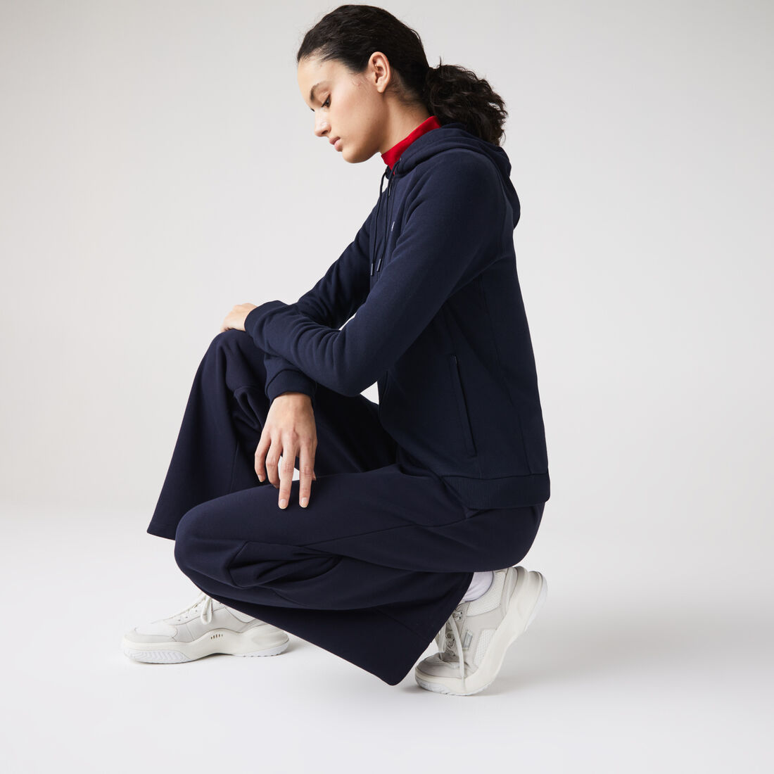Women's Lacoste SPORT Fleece Zip Tennis Hoodie Women's Lacoste SPORT Fleece Zip Tennis Hoodie
