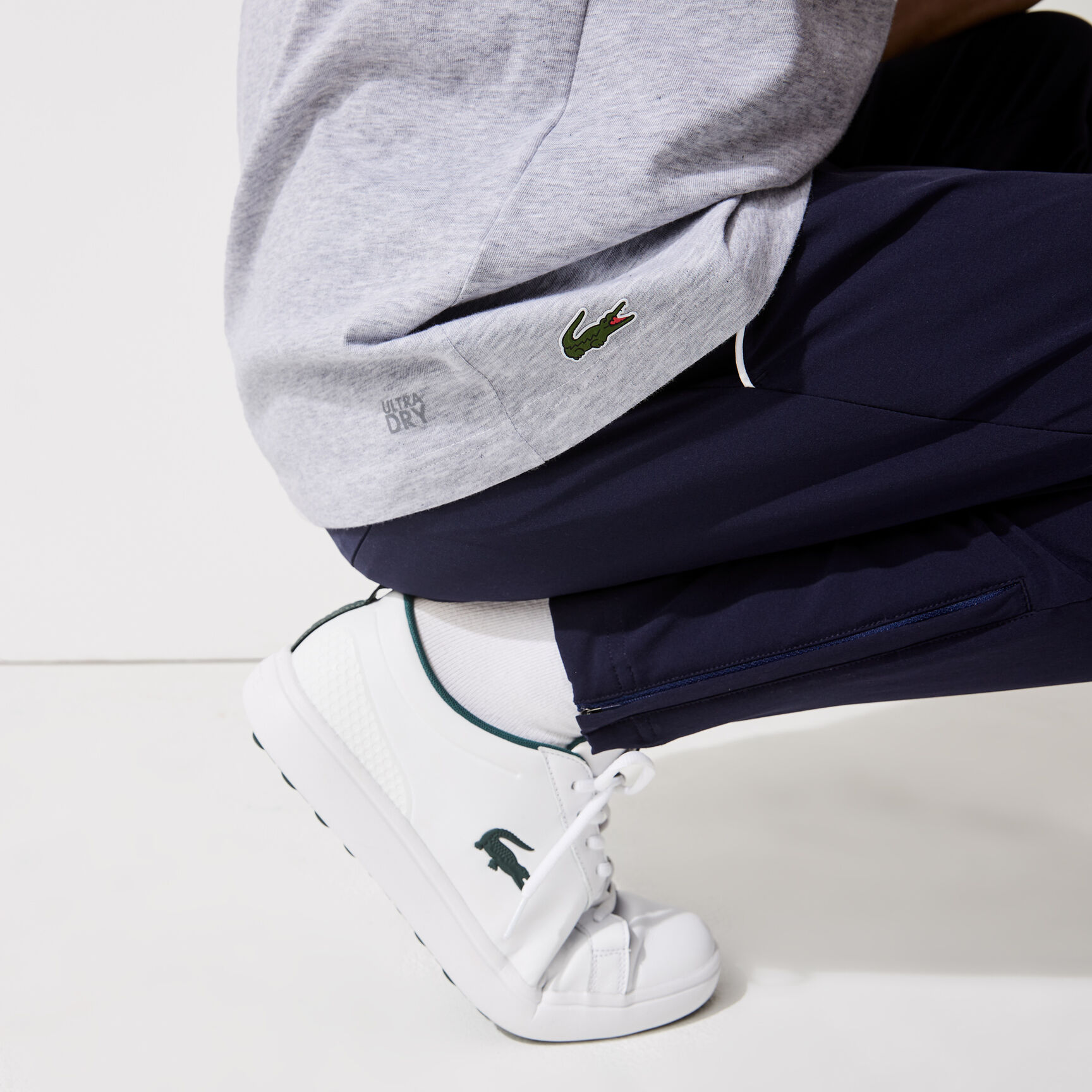 Men's Lacoste SPORT 3D Design Breathable Cotton Golf T-shirt Men's Lacoste SPORT 3D Design Breathable Cotton Golf T-shirt