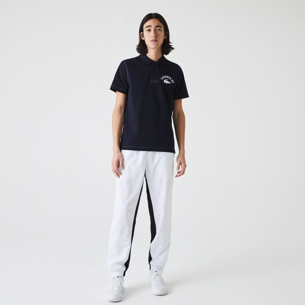 Men’s Lacoste Regular Fit Lettered Ultra-Light Knit Polo Shirt