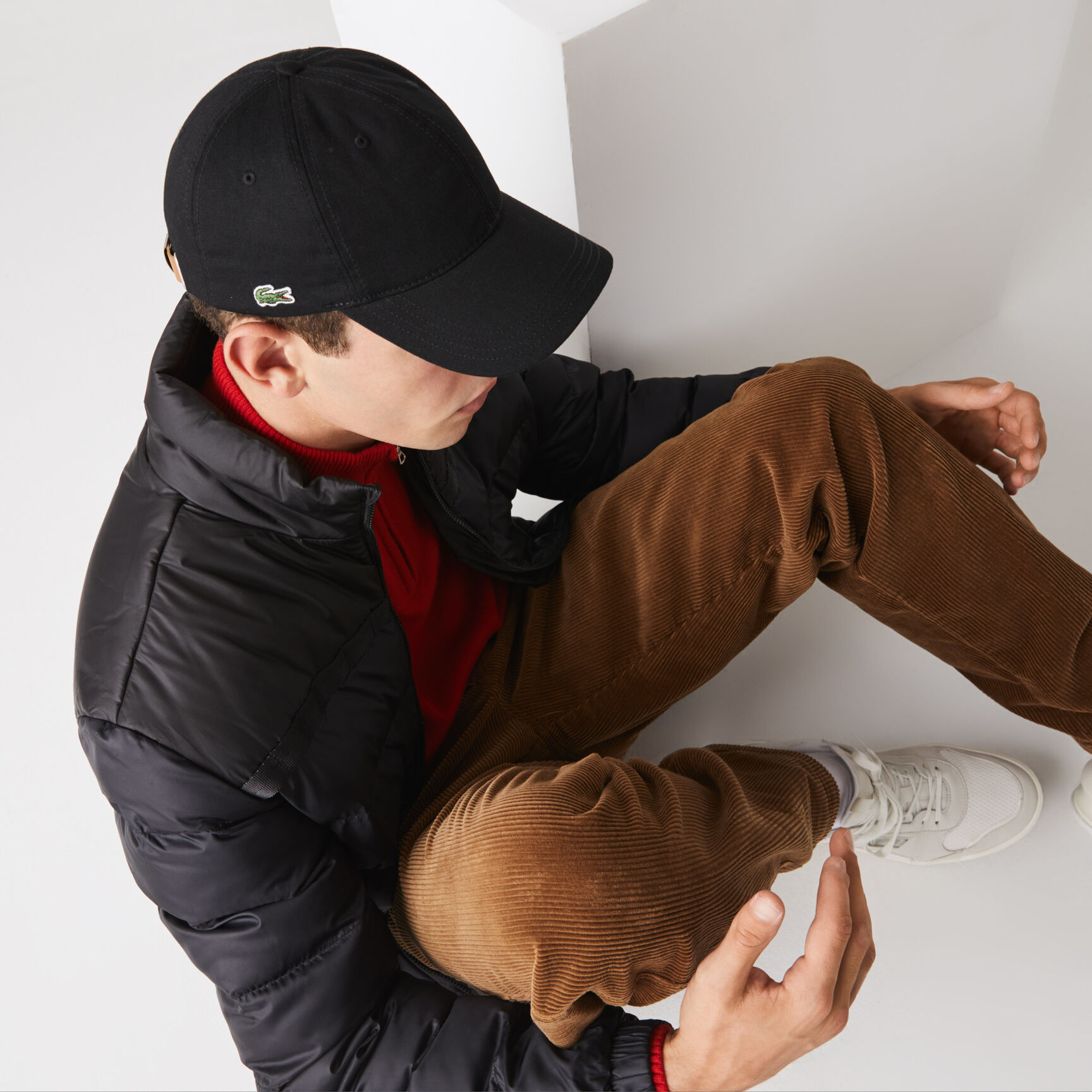 كاب قطن بشريط بلون مغاير للرجال Men's Contrast Strap Cotton Cap - RK4709-00-031