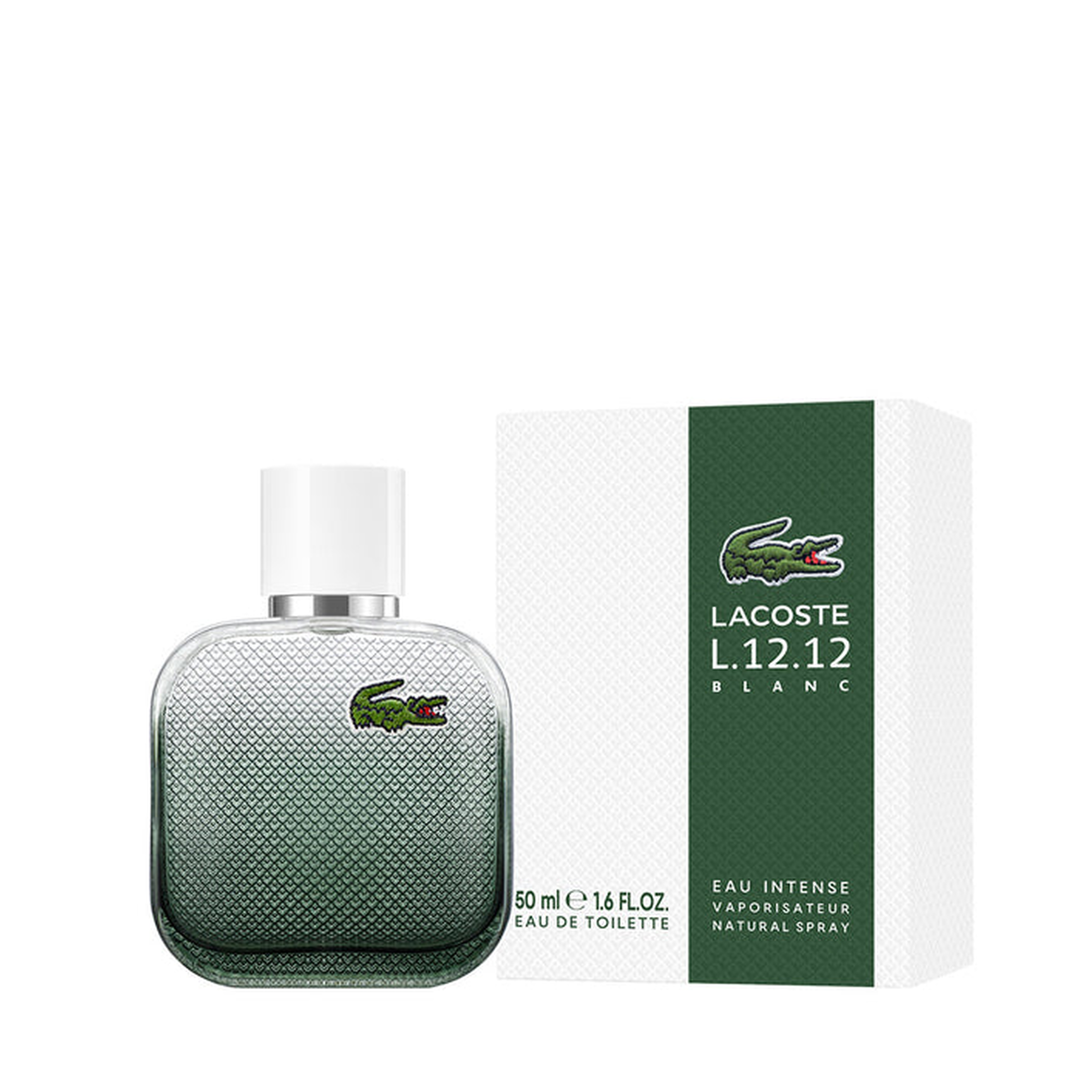 L.12.12 Blanc Eau Intense Perfume for Men EDT 50ML Lacoste Men L.12.12 Blanc Edt Intense 50ml - 99350153801-000