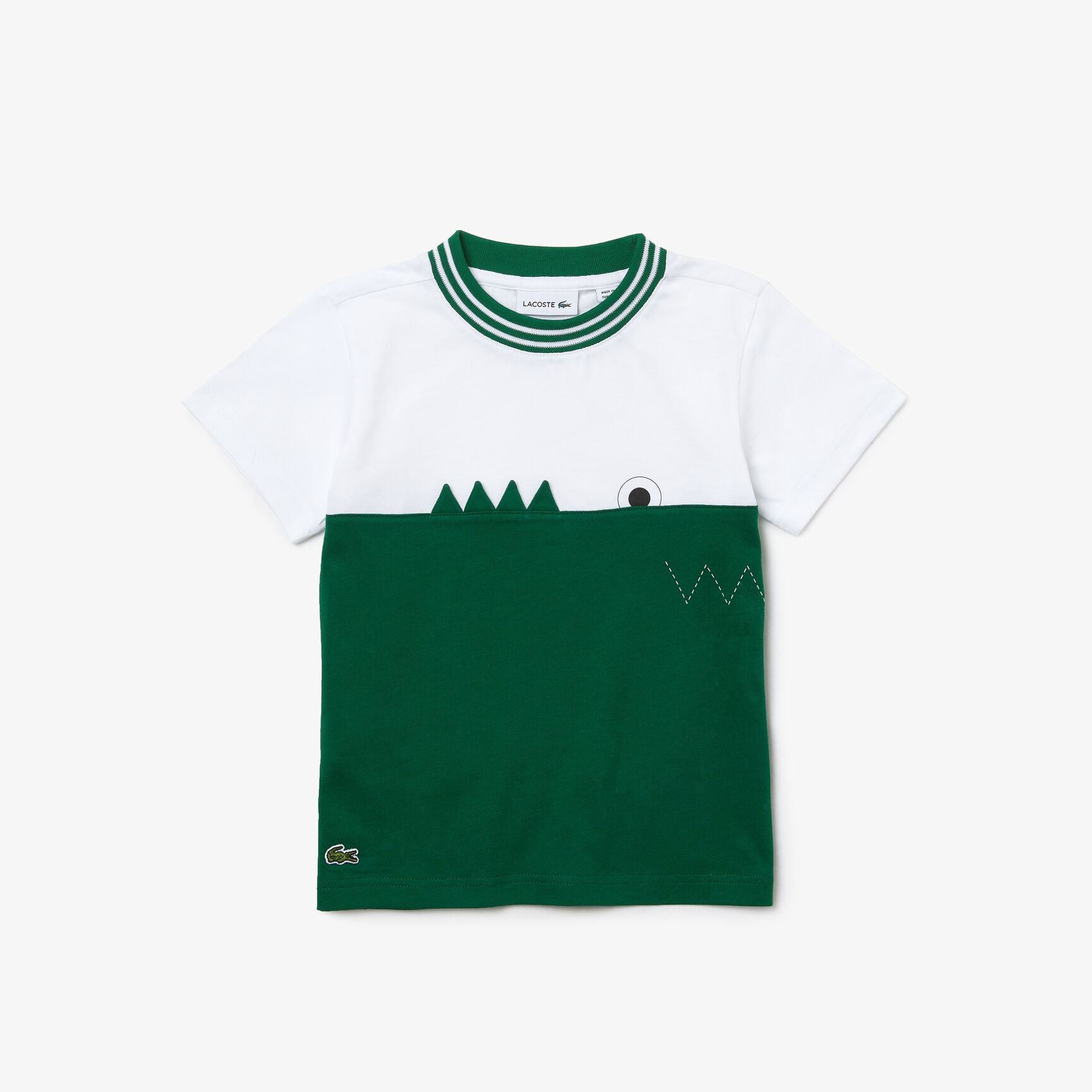 تيشيرت قطن عضوي بفتحة رقبة مستديرة للأولاد تيشيرت قطن عضوي بفتحة رقبة مستديرة للأولاد