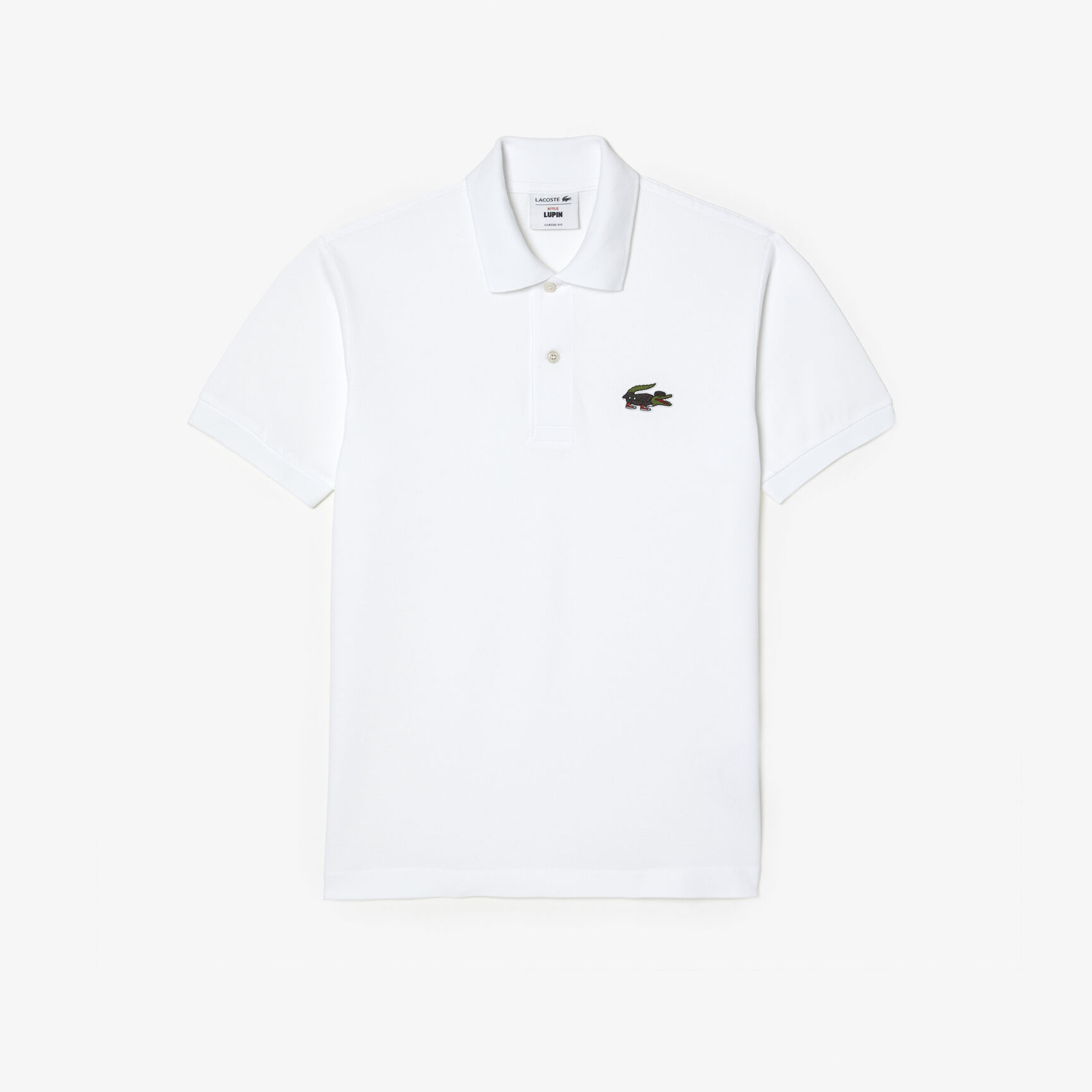 تيشيرت بولو قطن عضوي للرجال مجموعة Lacoste x Netflix تيشيرت بولو قطن عضوي للرجال مجموعة Lacoste x Netflix