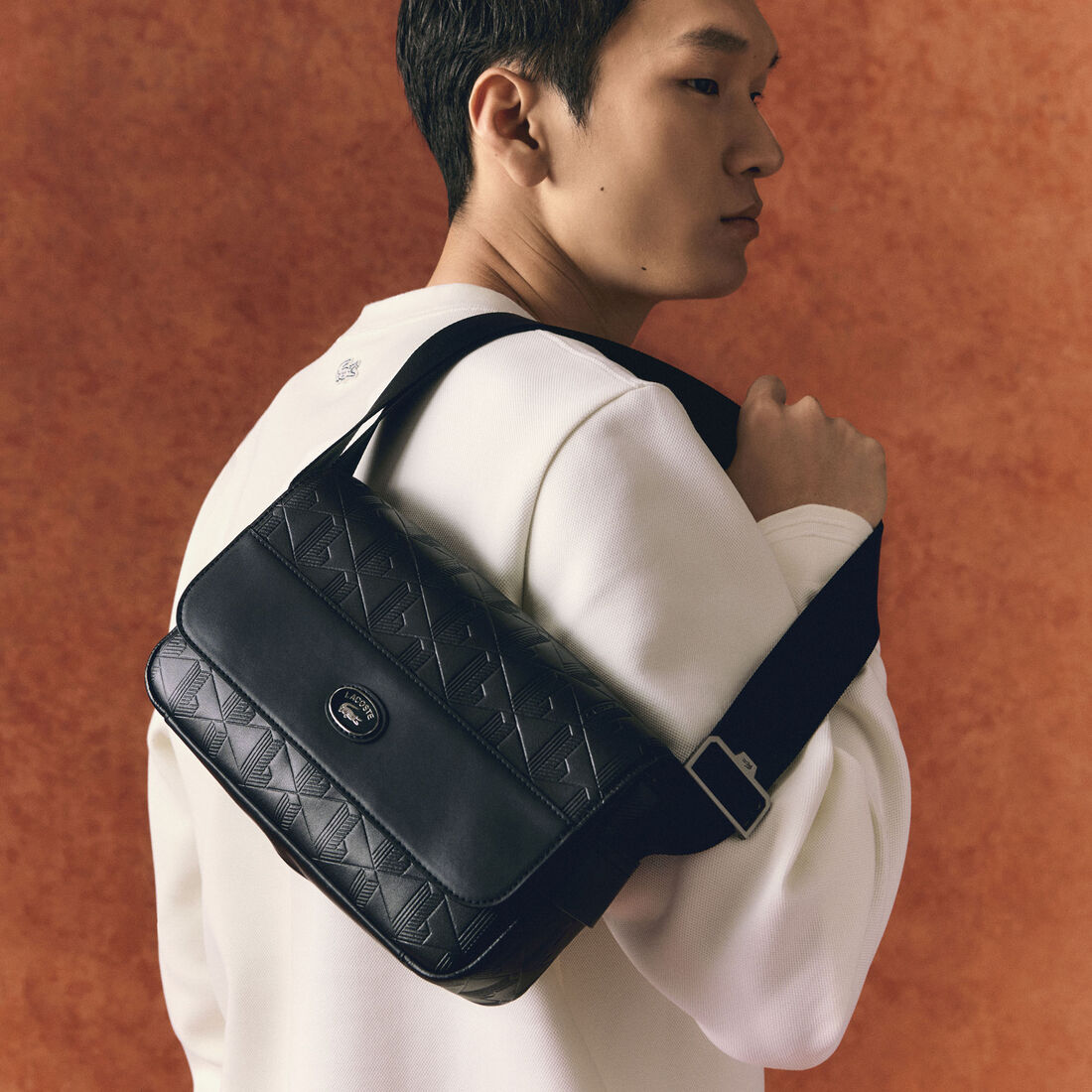 حقيبة نوموجرام جلدية قابلة للإغلاق Nomogramme Leather Flap Close Satchel - NU4838MR-000