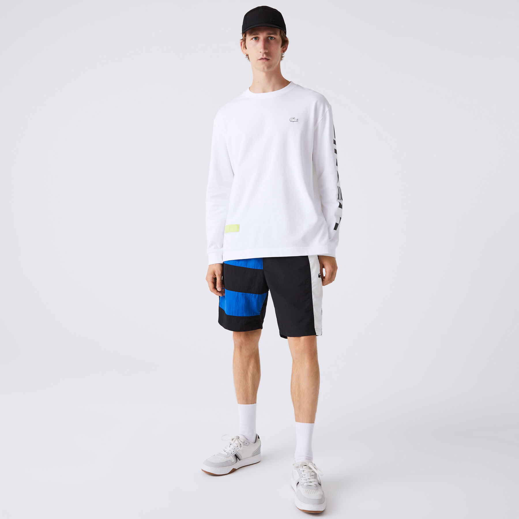Men's Lacoste Color-block Patchwork Effect Shorts men s lacoste color block patchwork effect shorts