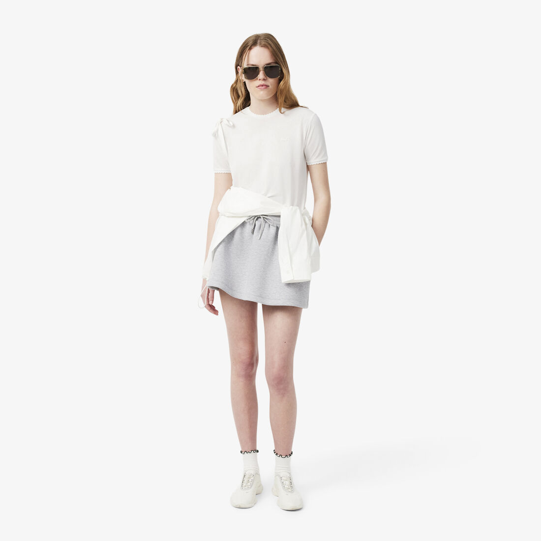 Fluid Scallop Trim Pique T-shirt lacoste fluid scallop trim pique t shirt