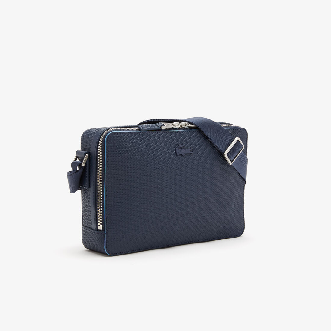 Unisex Chantaco Matte Stitched Leather Zippered Crossbody Bag Unisex Chantaco Matte Stitched Leather Zippered Crossbody Bag - NH3270CE-K39