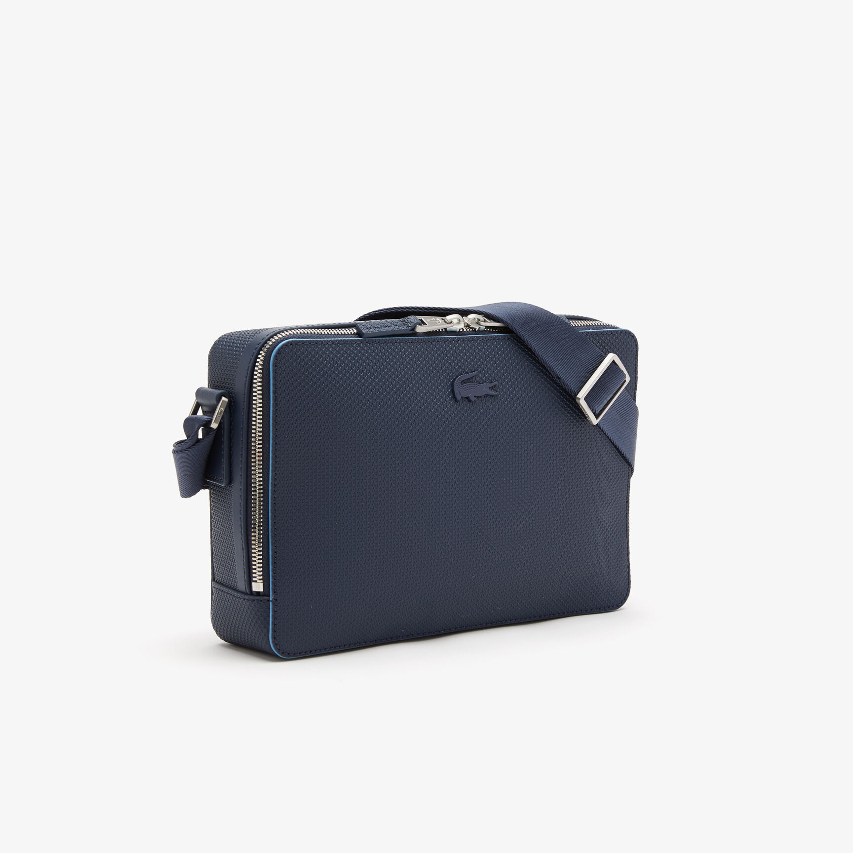 Unisex Chantaco Matte Stitched Leather Zippered Crossbody Bag Unisex Chantaco Matte Stitched Leather Zippered Crossbody Bag - NH3270CE-K39