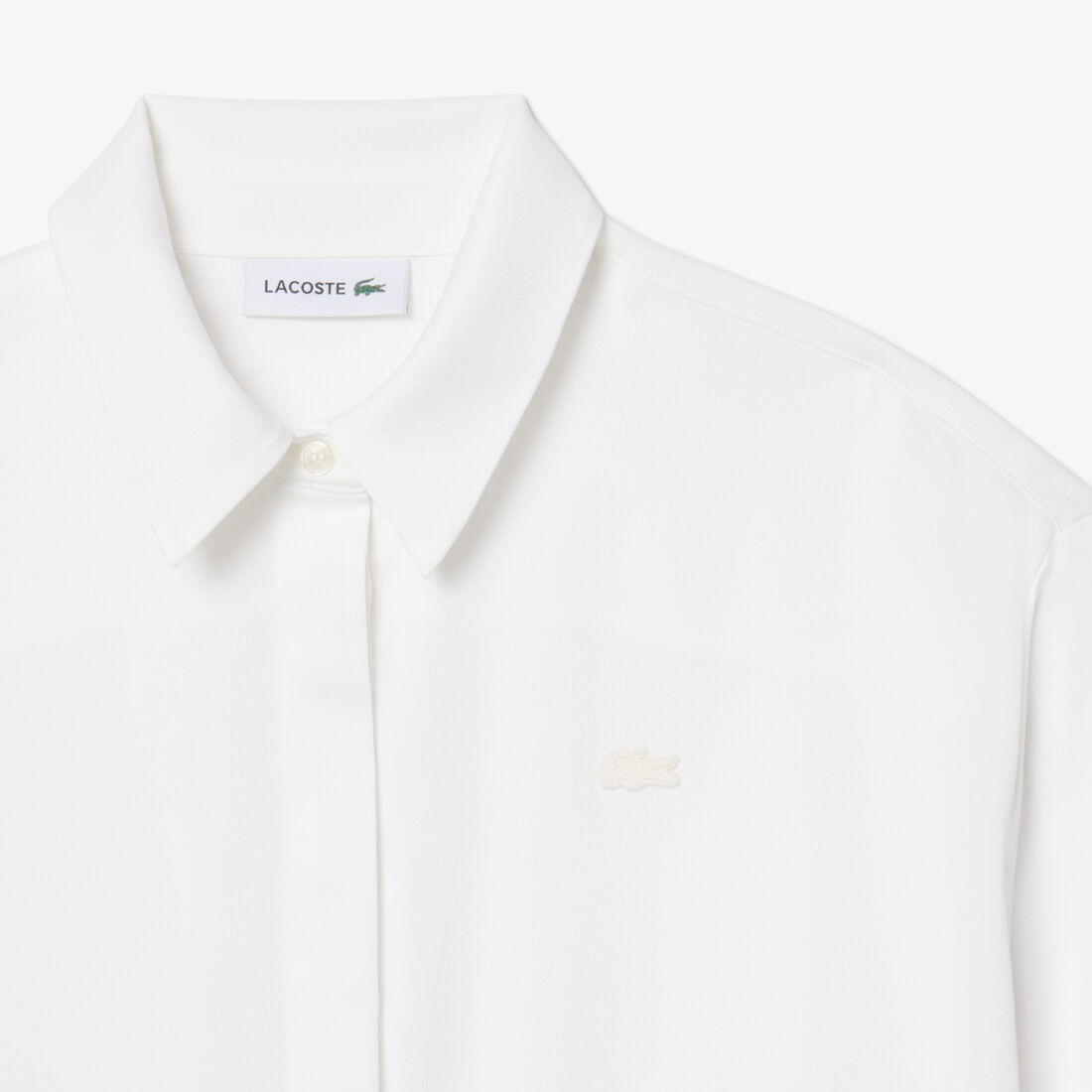 Oversized Fluid Print Shirt lacoste oversized fluid print shirt