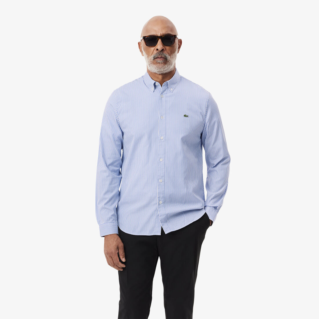 Men's Regular Fit Striped Cotton Shirt - CH2936-00-F6Z