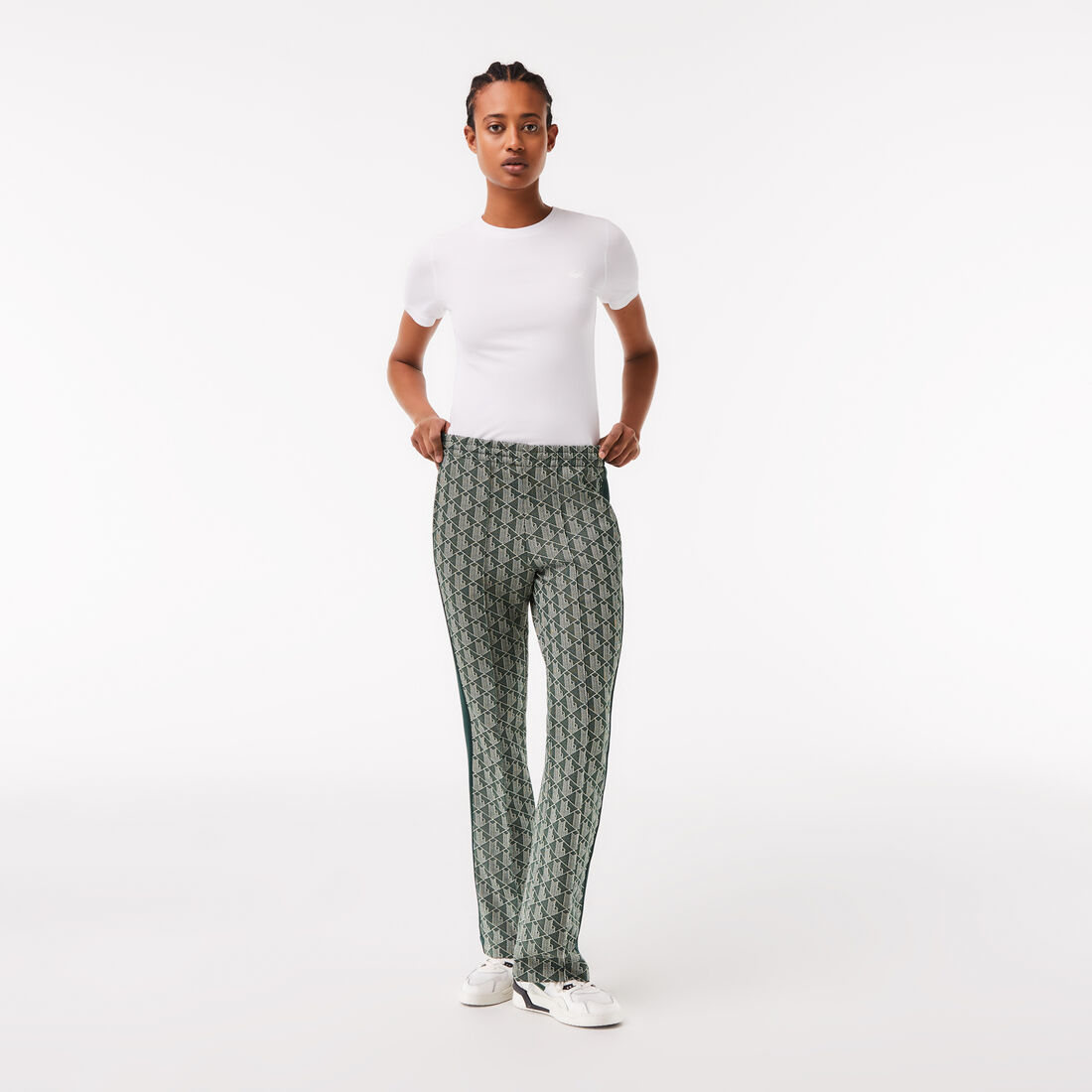 بنطال رياضي واسع منقوش