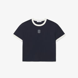 Embroidered Badge Jersey T-shirt