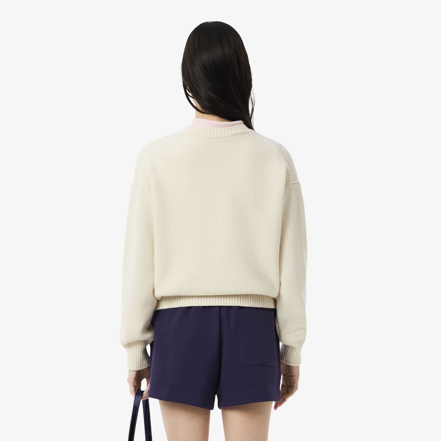 Intarsia Branded Carded Wool Sweater - AF6832-00-XFJ