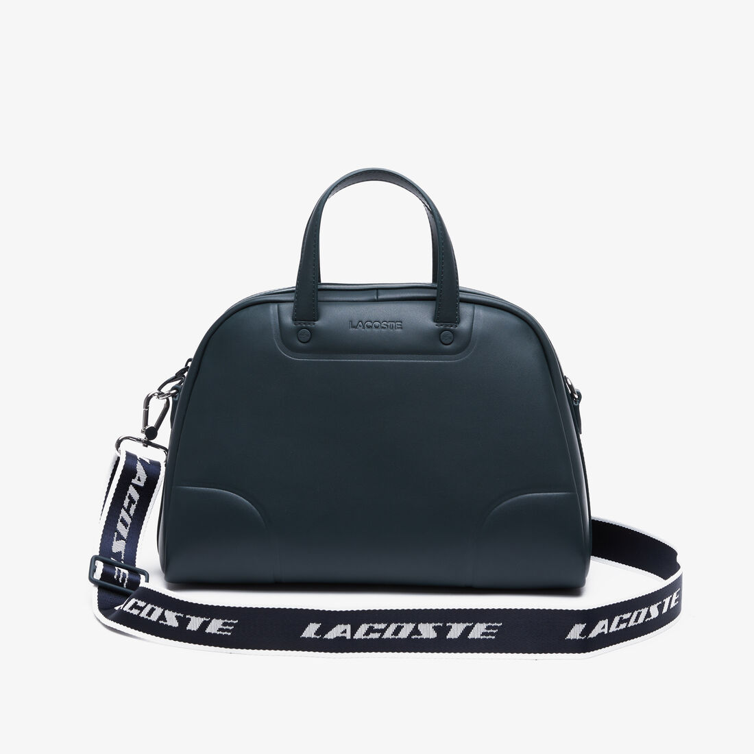 Women's Lacoste Branded Shoulder Strap Bowling Bag