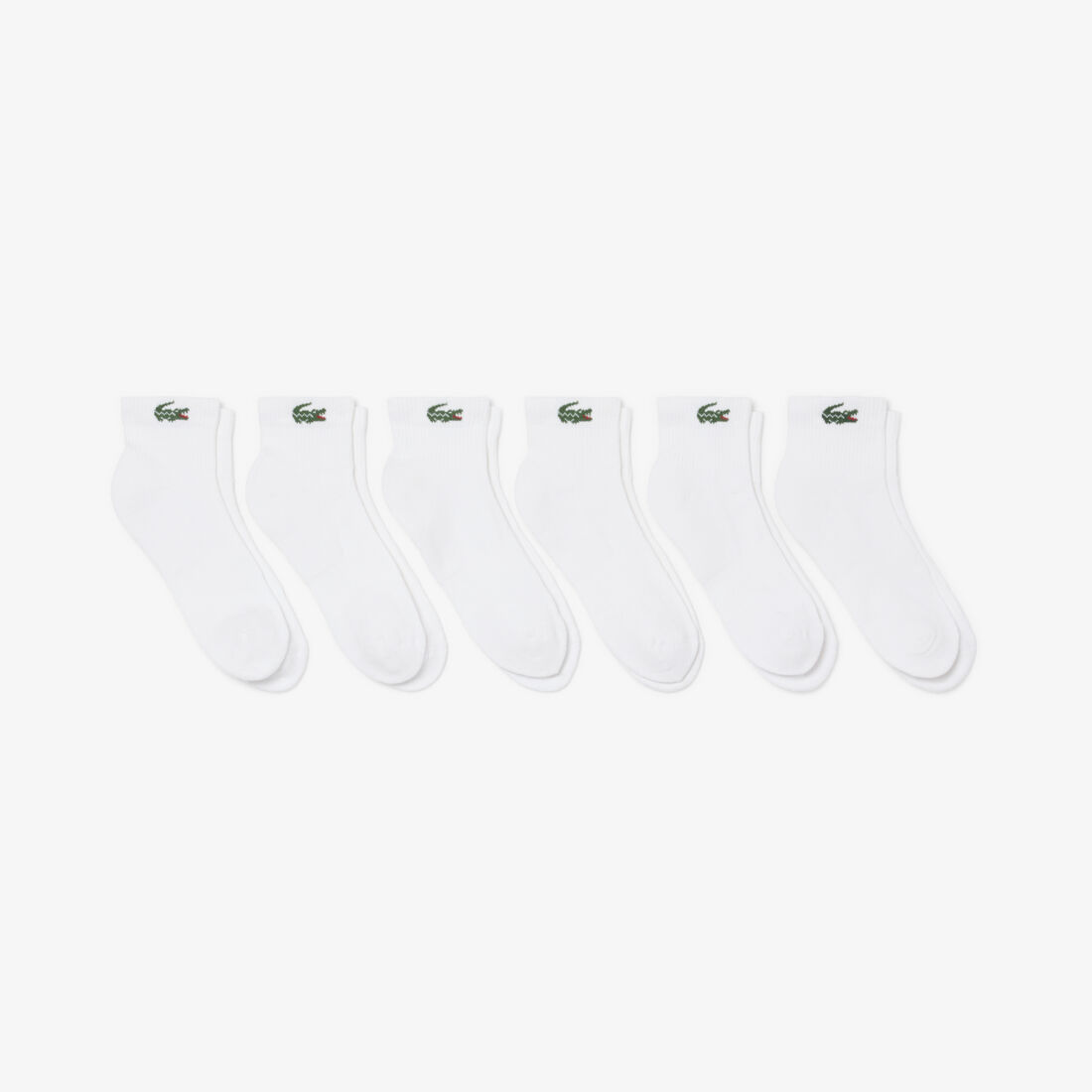 6-Pack Striped Cotton Ankle Socks lacoste 6 pack striped cotton ankle socks