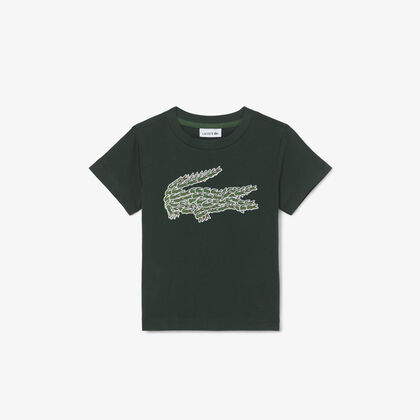 Crocodile Print Cotton T-shirt