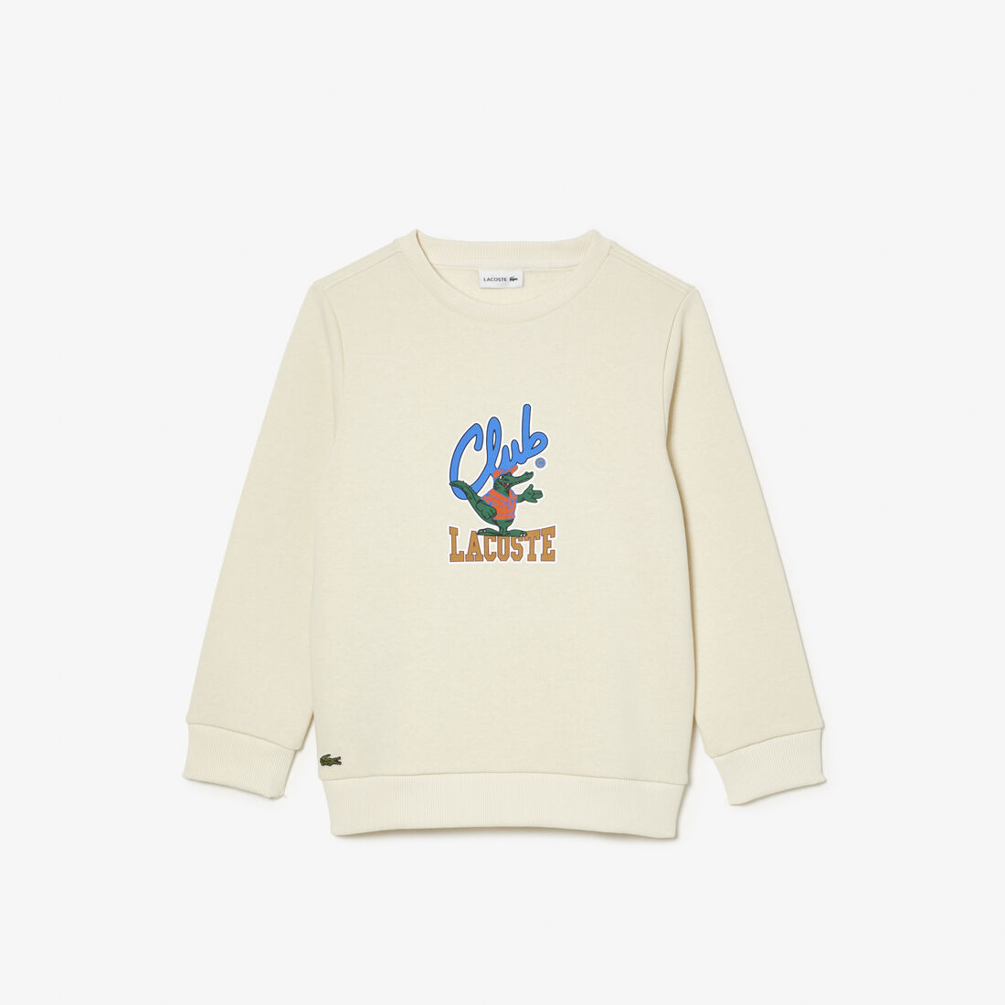 تي شيرت جيرسيه قطن بطبعة الكرة الأرضية Contrast Signature Print Sweatshirt - SJ2455-00-XFJ