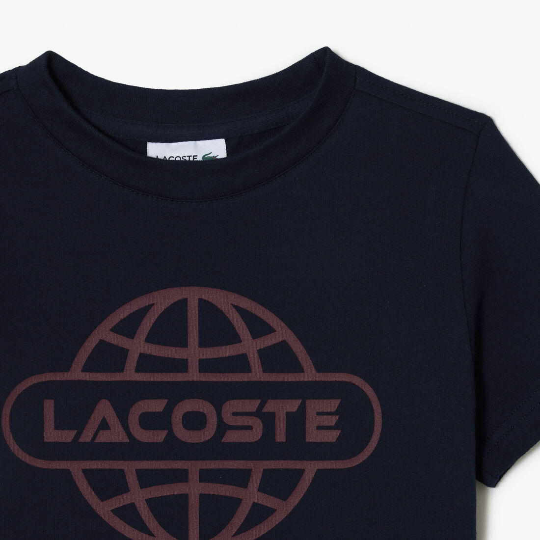 تي شيرت جيرسيه قطن مزين باسم الماركة Cotton Jersey Planet Print T-shirt - TJ1154-00-166