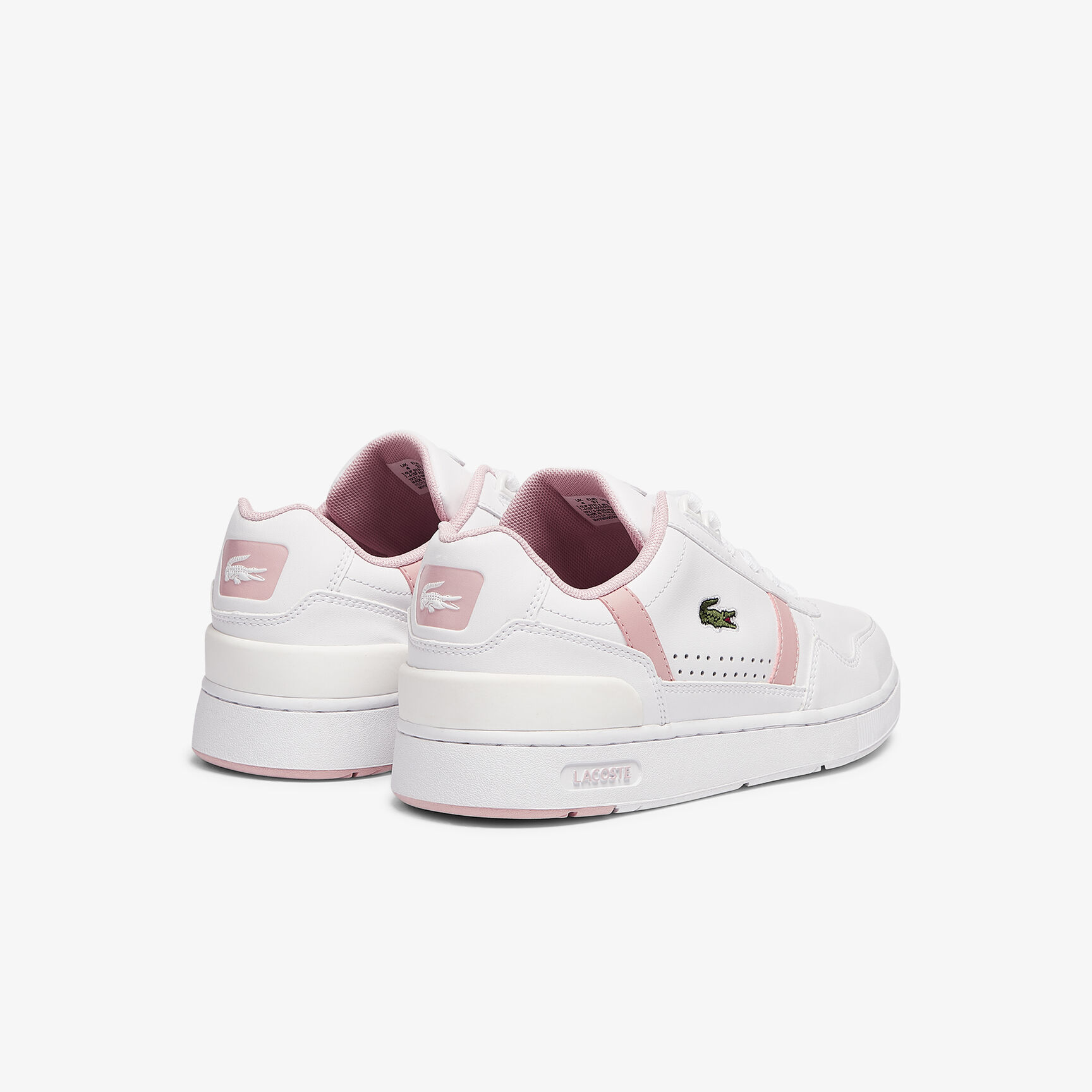 Women's T-Clip Leather and Synthetic Perforated Trainers