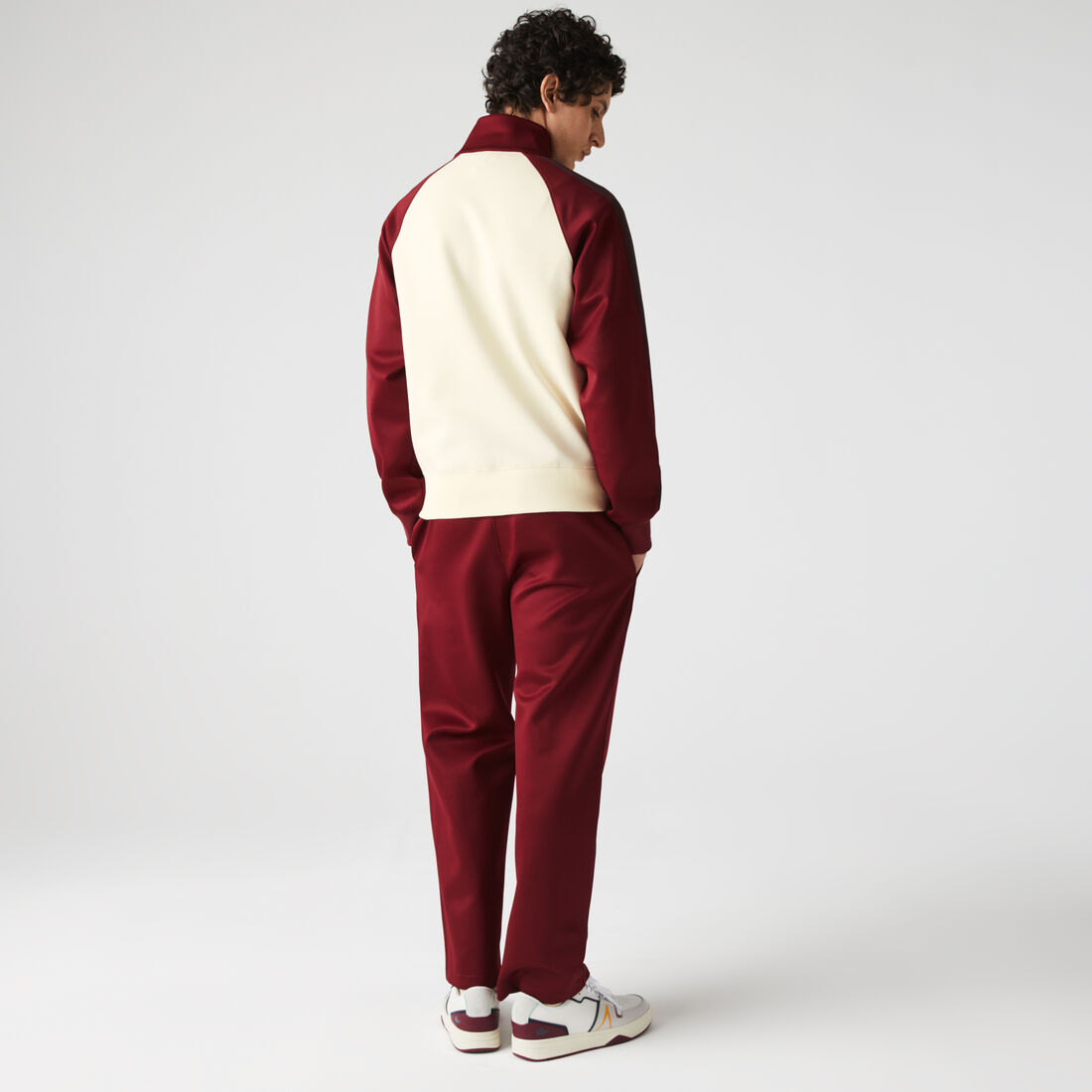 سويت شيرت رجالي من مزيج القطن بياقة عالية وسحاب سويت شيرت رجالي من مزيج القطن بياقة عالية وسحاب