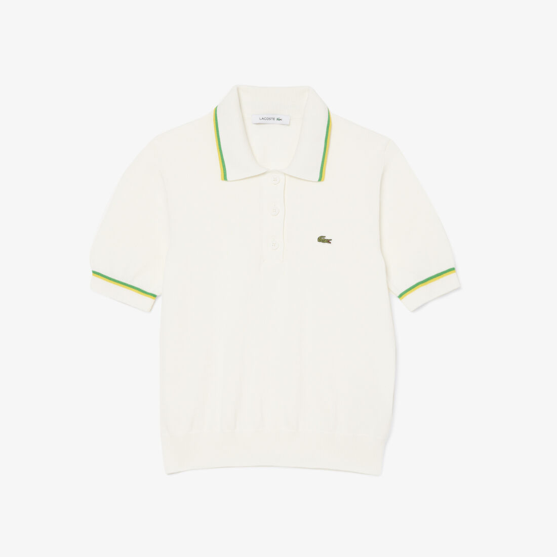 Cropped 3D Seamless Stretch Cotton Polo Shirt Cropped 3D Seamless Stretch Cotton Polo Shirt - AF9283-00-DII