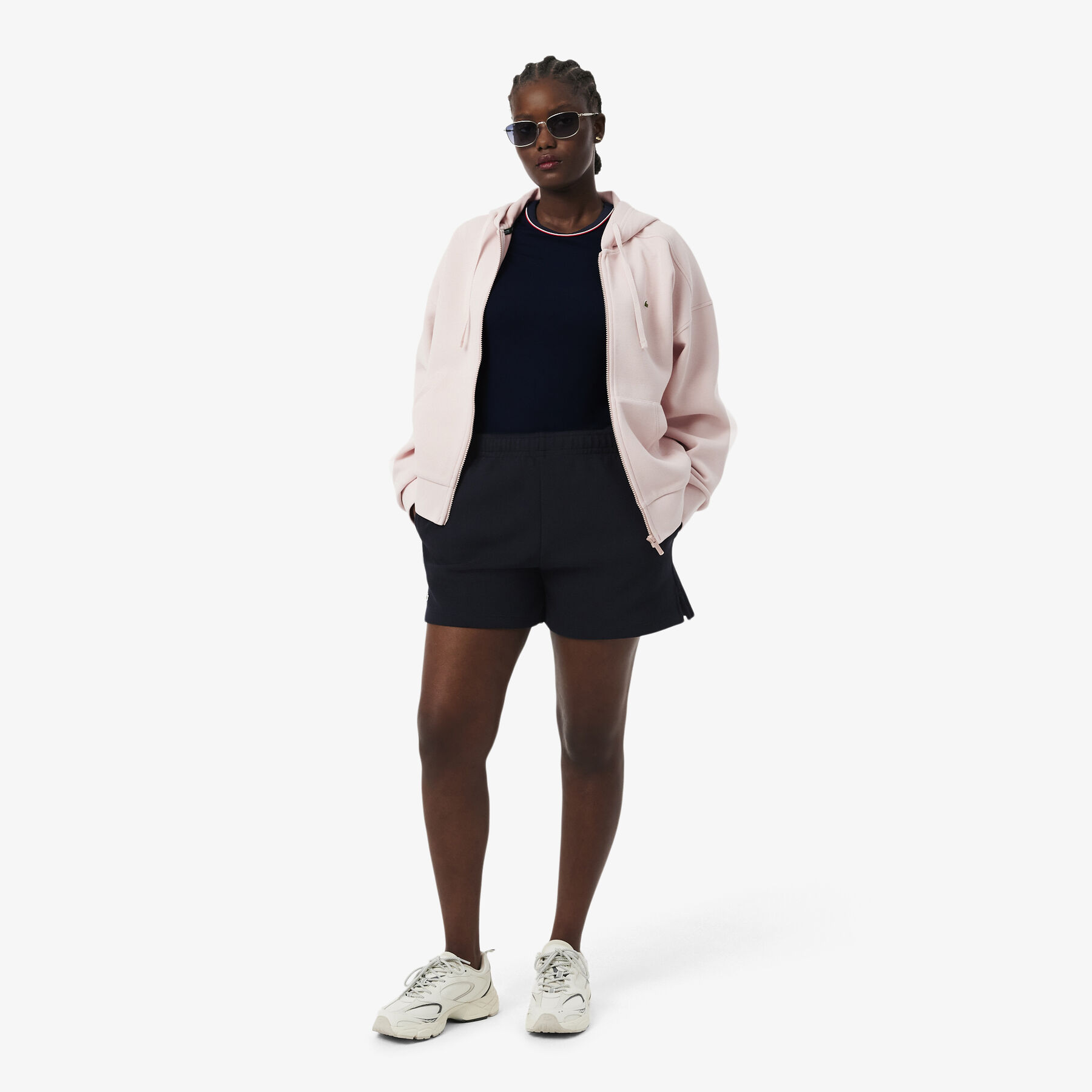 lacoste contrast trim jersey t shirt