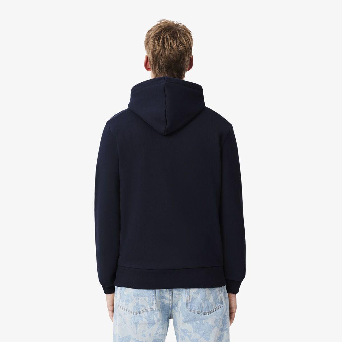 سويت شيرت لاكوست بغطاء رأس قطن عضوي للرجال Men's Lacoste Organic Cotton Hooded Jogger Sweatshirt - SH9623-00-166