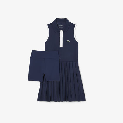 lacoste sleeveless petit pique dress