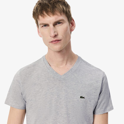 Lightweight Cotton Pima V Neck T-shirt