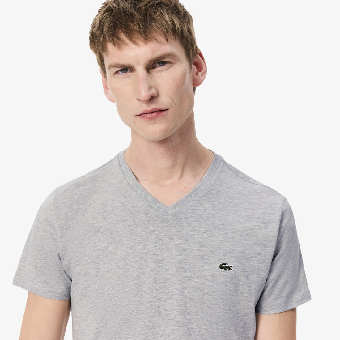 Lightweight Cotton Pima V Neck T-shirt Men's V-neck Pima Cotton Jersey T-shirt - TH6710-00-CCA