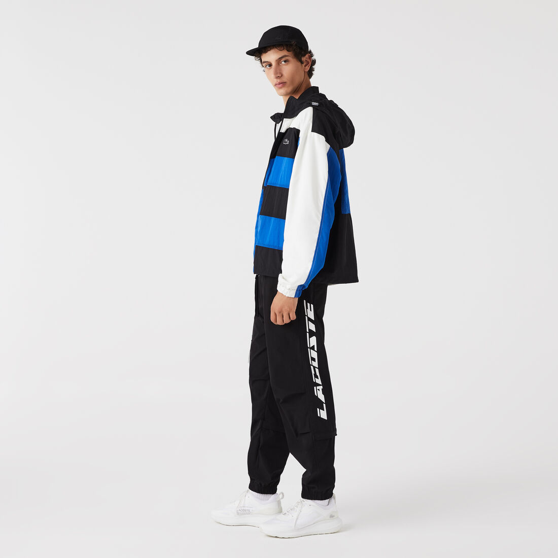 Men's Lacoste Contrast Oversized Branding Trackpants