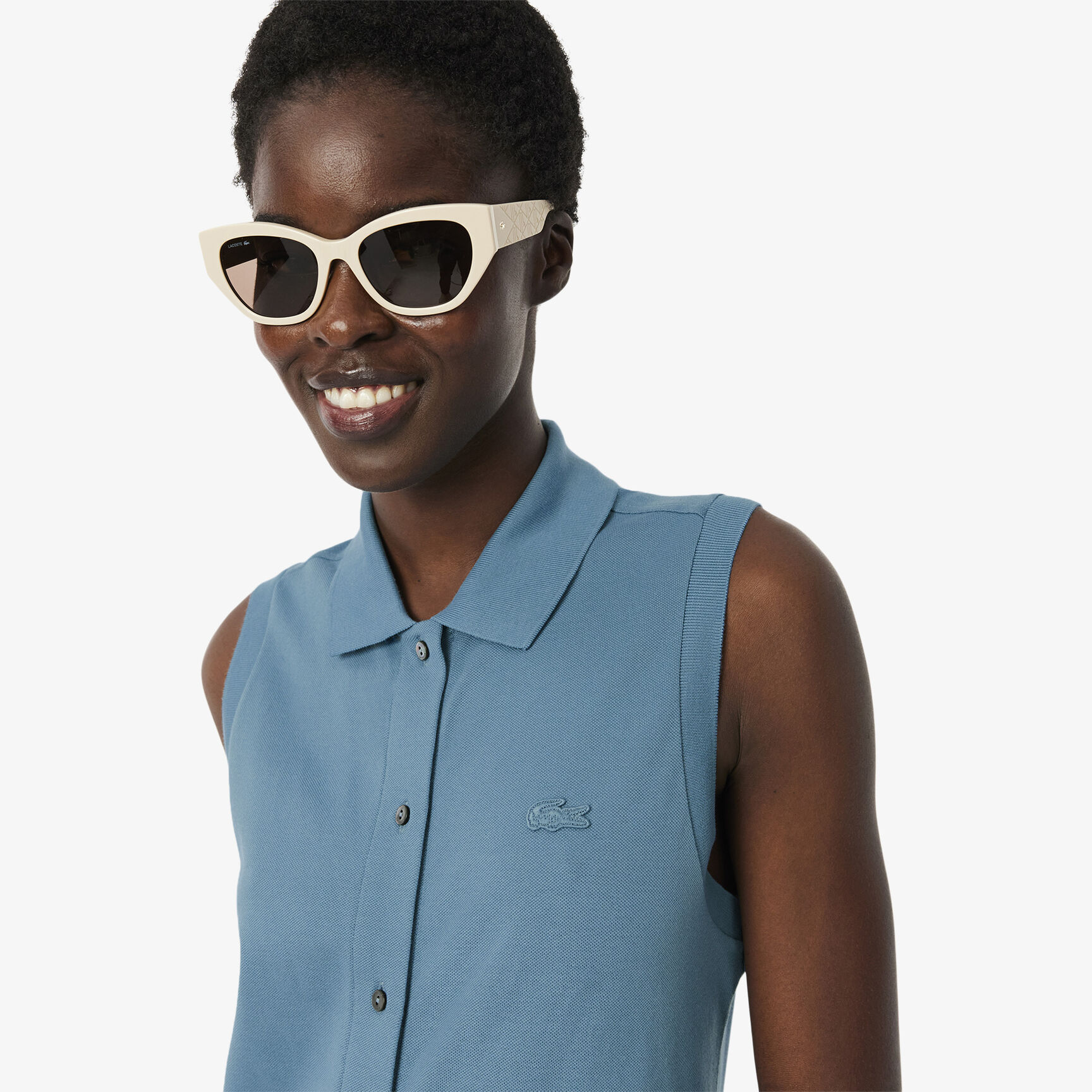 Long Stretch Mini Pique Polo Dress - EF1107-00-HD9