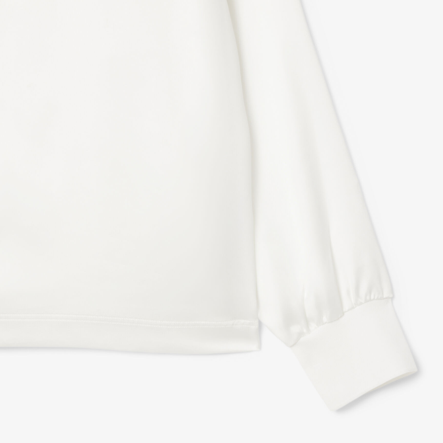 Long Sleeved Oversized Satin Polo Shirt - CF5442-00-70V