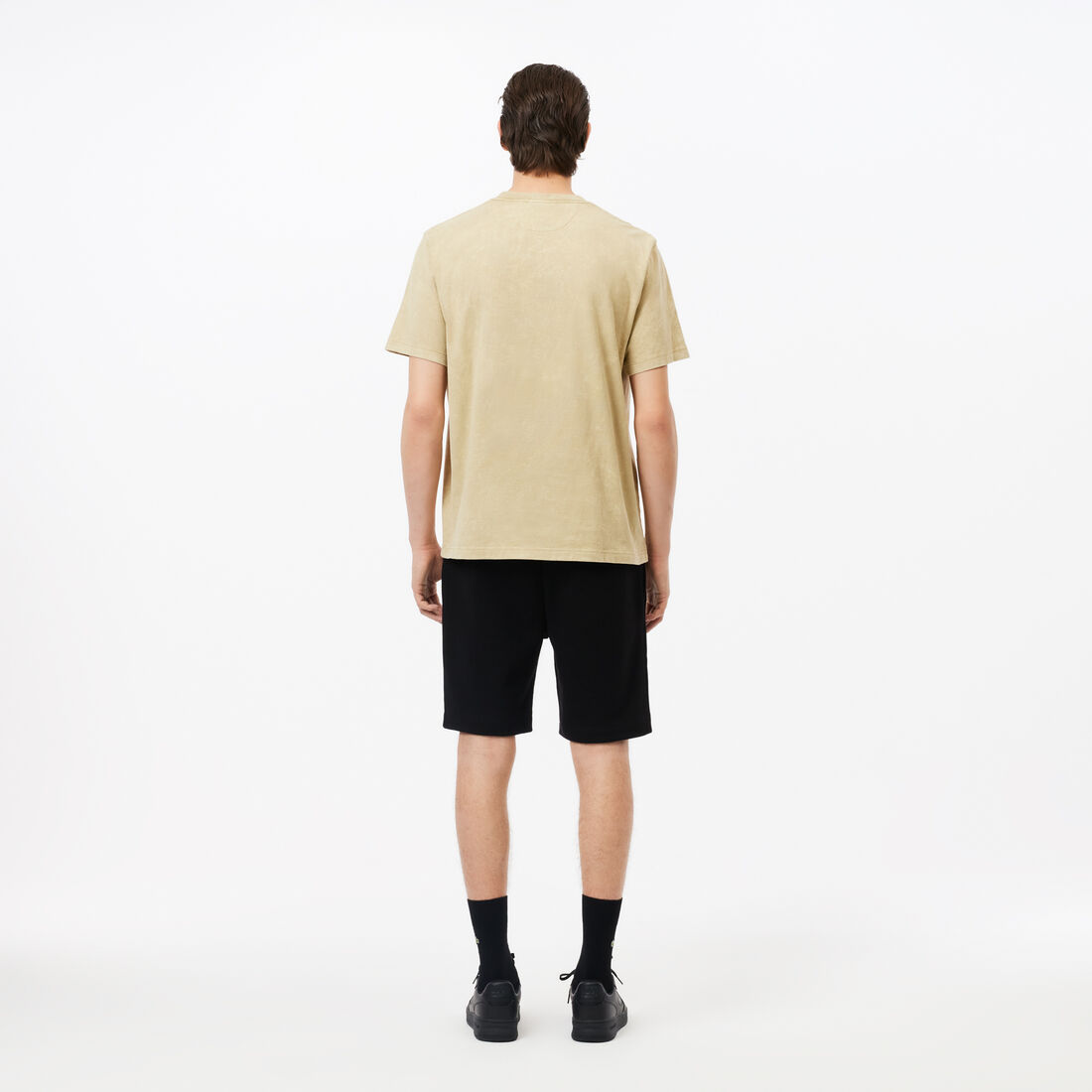 شورت صوف بقصّة عادية Men's Lacoste Organic Brushed Cotton Fleece Jogger Shorts - GH9627-00-031