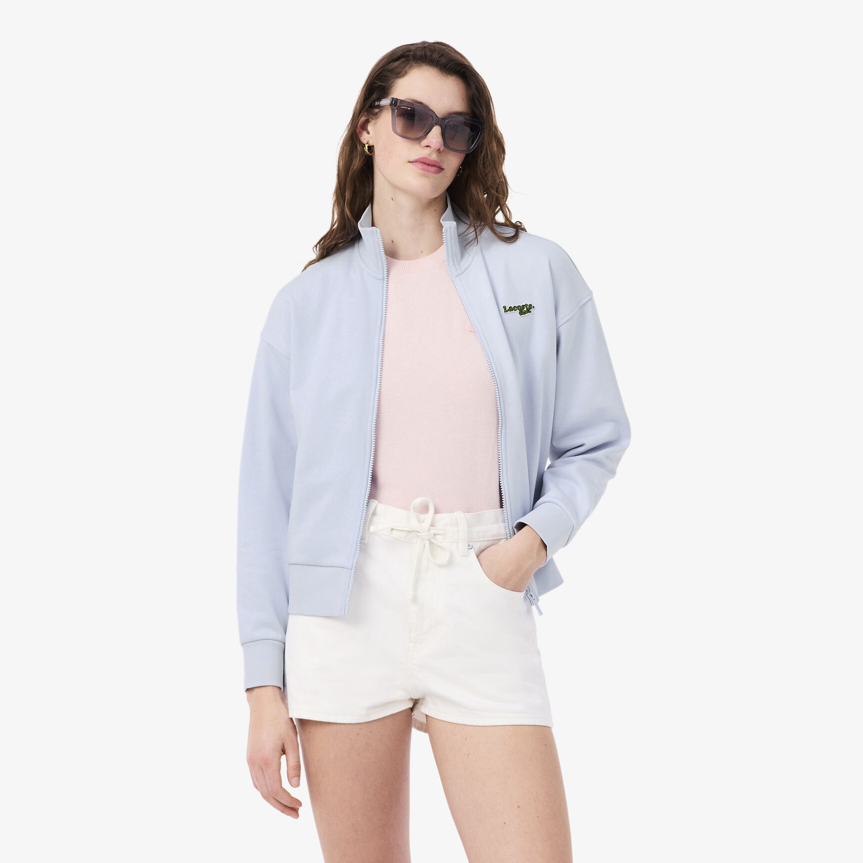 Relaxed Fit Zipped Badge Sweatshirt Relaxed Fit Zipped Badge Sweatshirt - SF0040-00-J2G