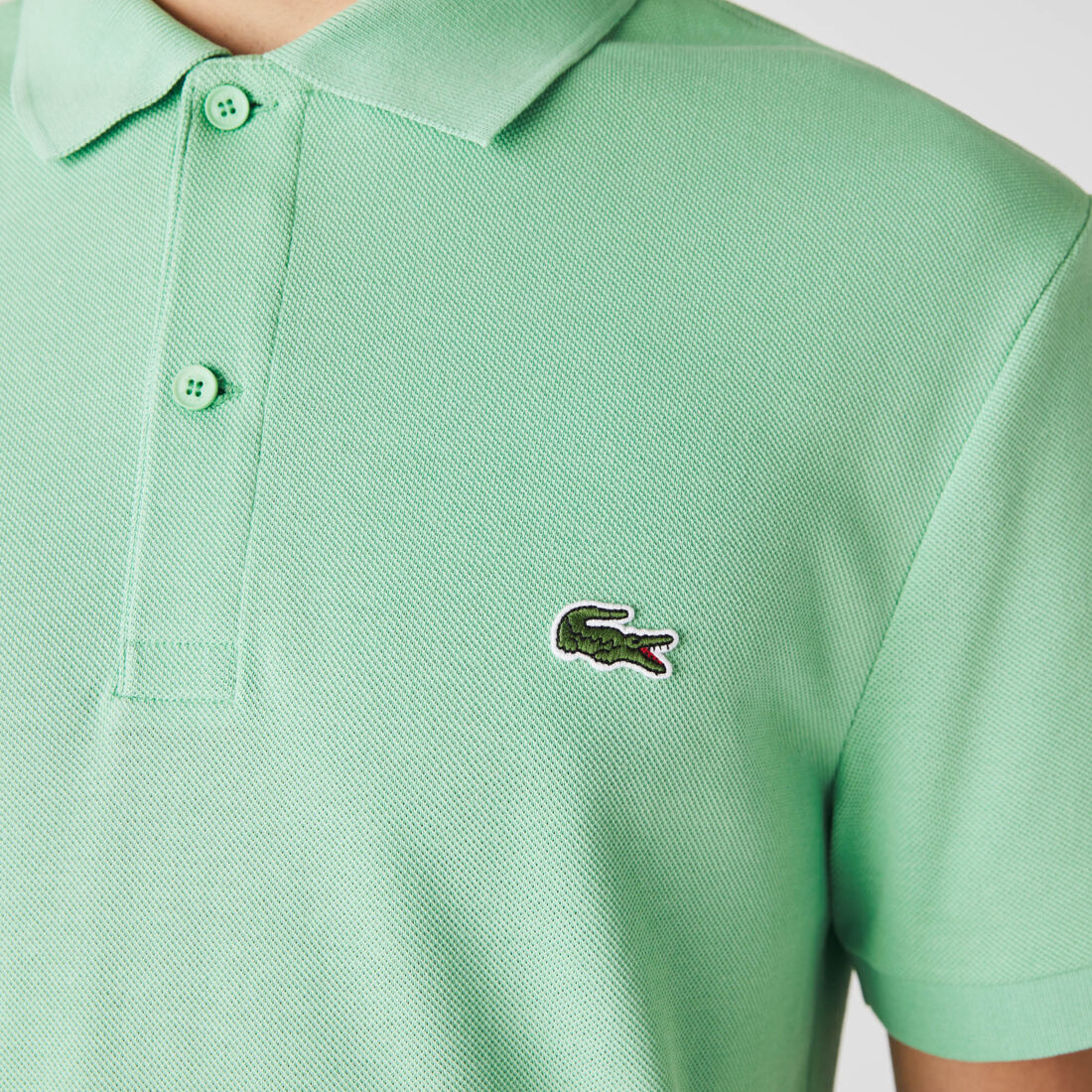 قميص بولو من بيكيه القطن للرجال قصة عادية وطباعة التمساح قميص بولو من بيكيه القطن للرجال قصة عادية وطباعة التمساح