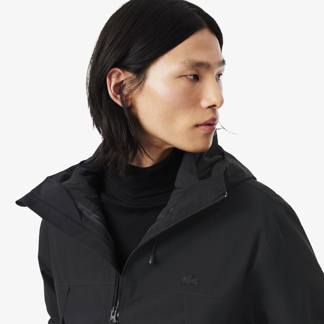 lacoste 3 in 1 water repellent padded parka