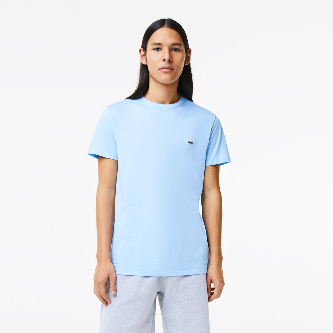 Men's Crew Neck Pima Cotton Jersey T-shirt - TH6709-00-HBP