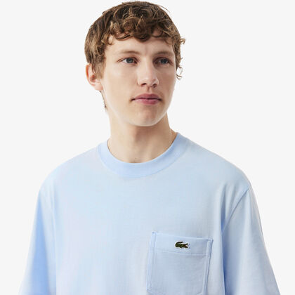 lacoste cotton t shirt with breast pocket