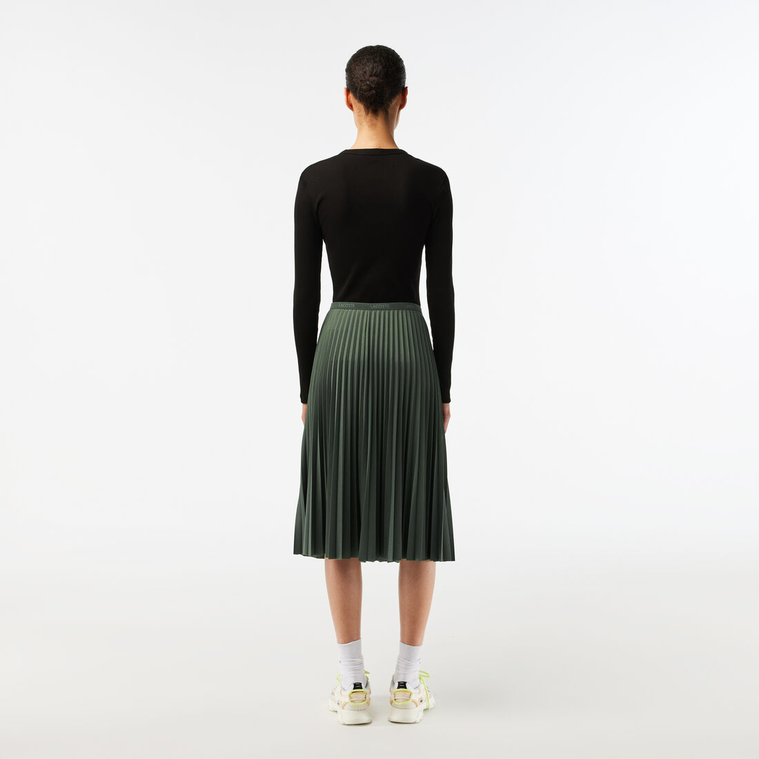 Women's Elasticised Waist Flowing Pleated Skirt Women's Elasticised Waist Flowing Pleated Skirt - JF8050-00-SMI