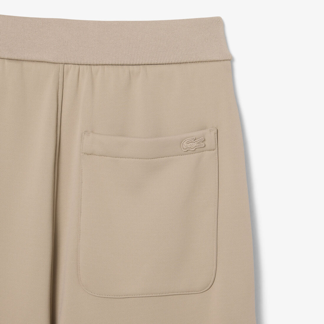 lacoste runway loose fit satin joggers