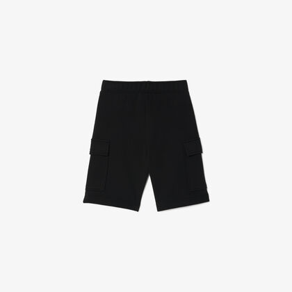 Brushed Cotton Fleece Cargo Shorts