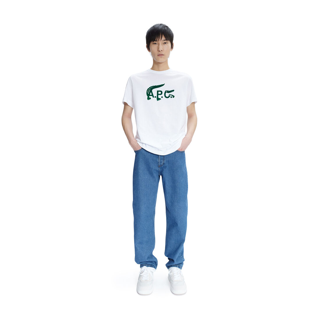 تيشيرت جيرسيه للجنسين مجموعة Lacoste x A.P.C. تيشيرت جيرسيه للجنسين مجموعة Lacoste x A.P.C.