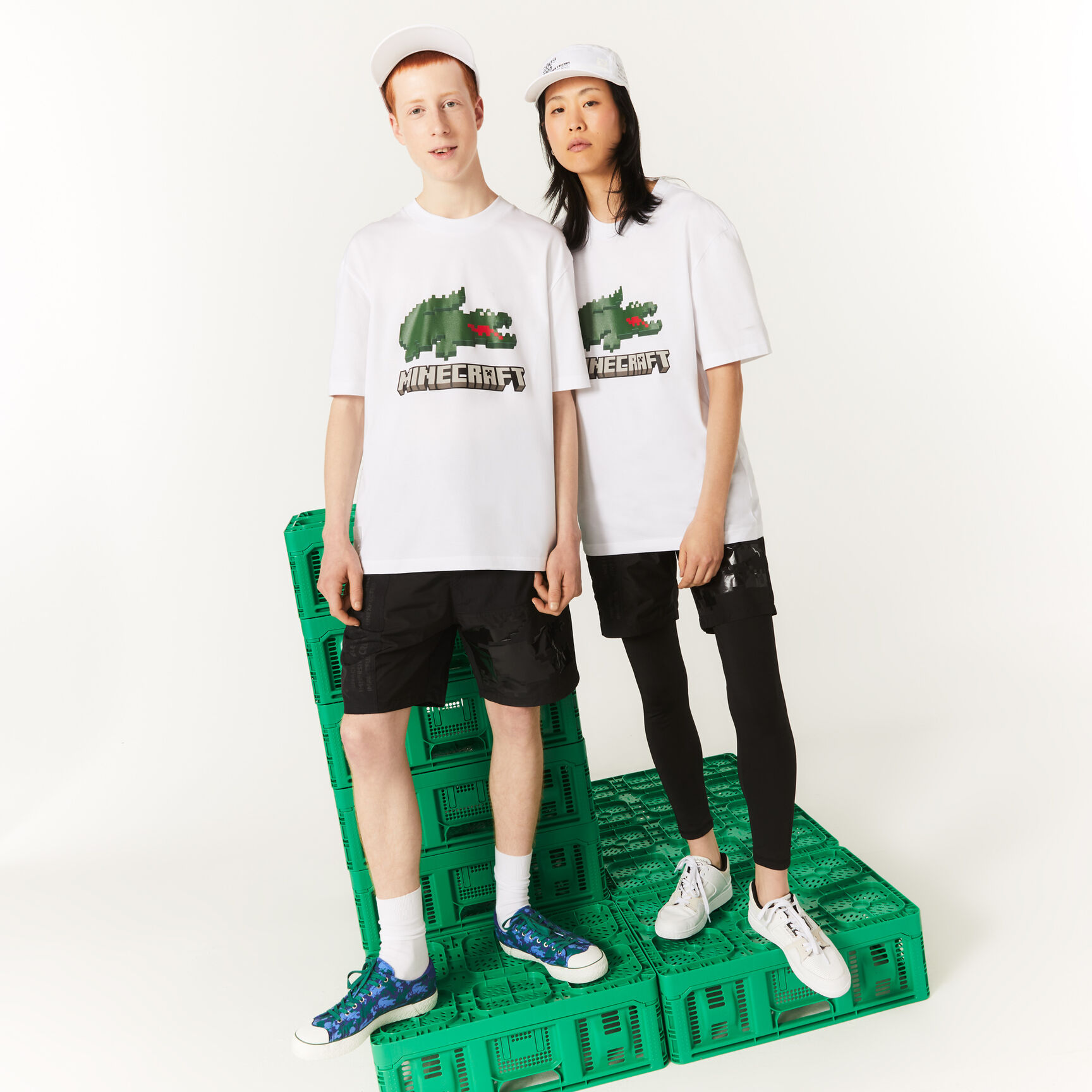 Unisex Lacoste x Minecraft Print Organic Cotton T-Shirt Unisex Lacoste x Minecraft Print Organic Cotton T-Shirt